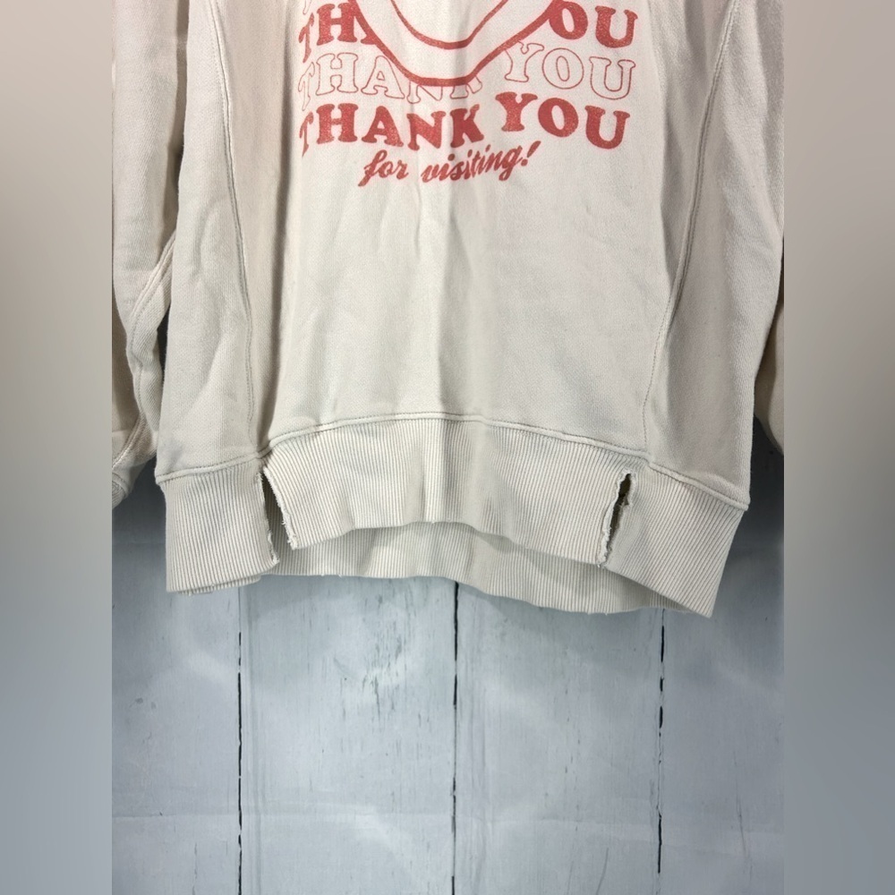 Aerie The Chill Crew Neck Sweatshirt Womens Oversized Graphic Long Sleeve Sz XS - Picture 10 of 14